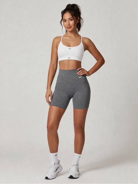 Nike Pants - Nike Women's Gray High-Waist Bike Shorts